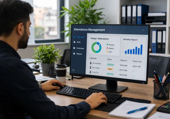 حاضری (Attendance Management)